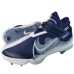 Nike Force Zoom Trout 7 Pro Baseball Cleat Shoes Navy White C13134-403